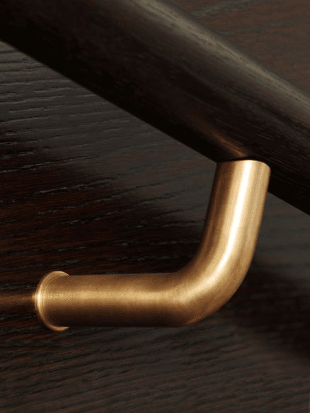 HB590 Plain Solid Bronze Stair Rail Bracket for Handrails