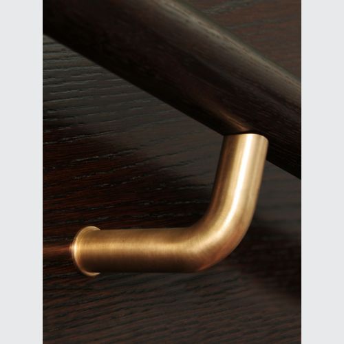 HB590 Plain Solid Bronze Stair Rail Bracket for Handrails