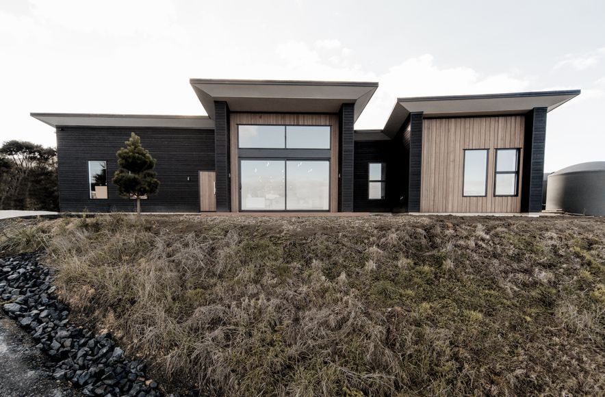 Industrial Black Barn Home