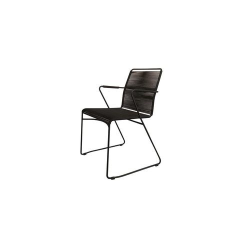 James Outdoor Dining Arm Chair - Lava Rope Finish