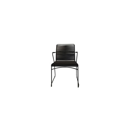 James Outdoor Dining Arm Chair - Lava Rope Finish