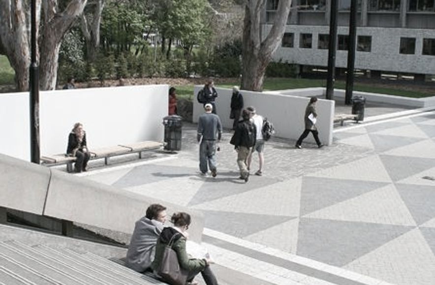 Canterbury University Library Plaza