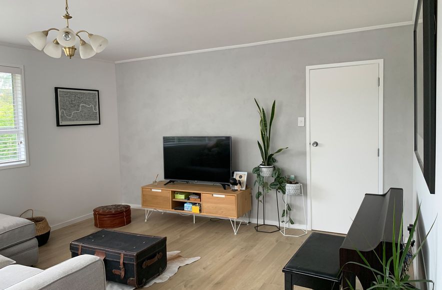 Living Room - Concrete Finish