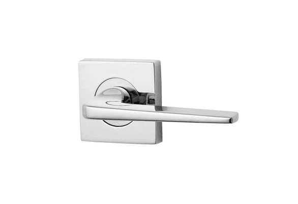 Lockwood 1420 Square Series Brass Door Handles