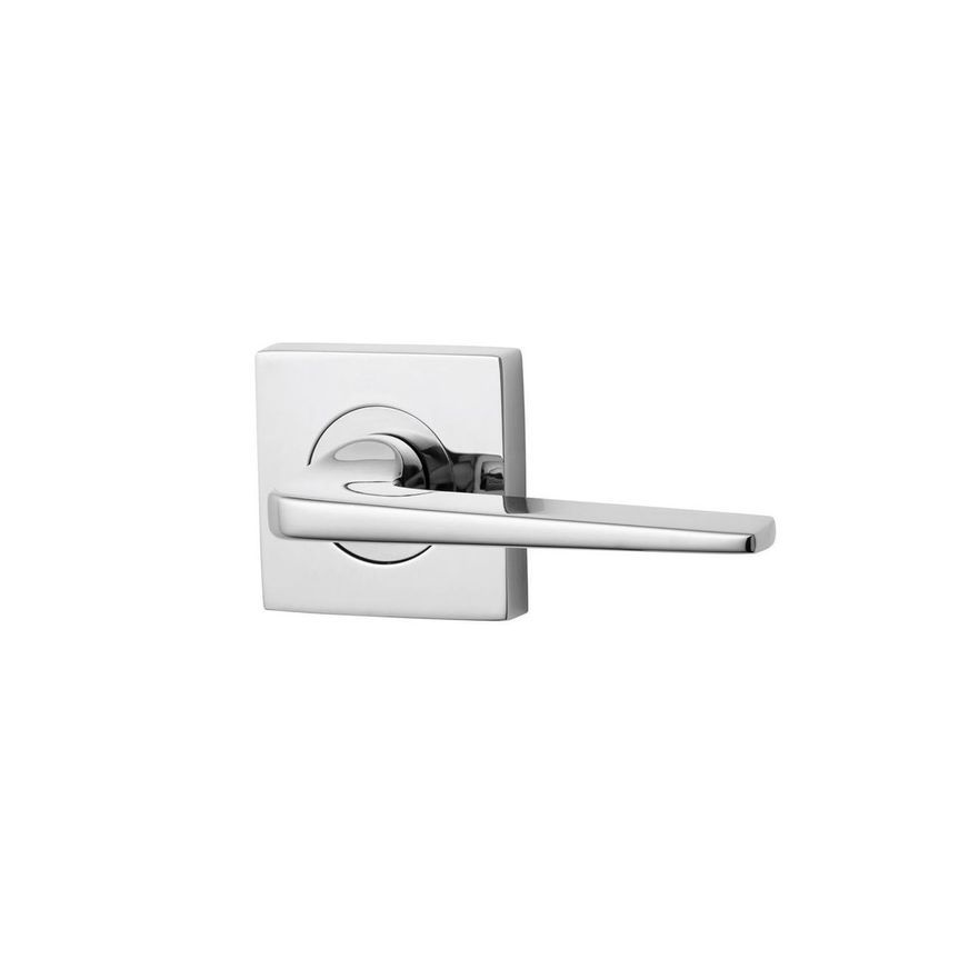 Lockwood 1420 Square Series Brass Door Handles