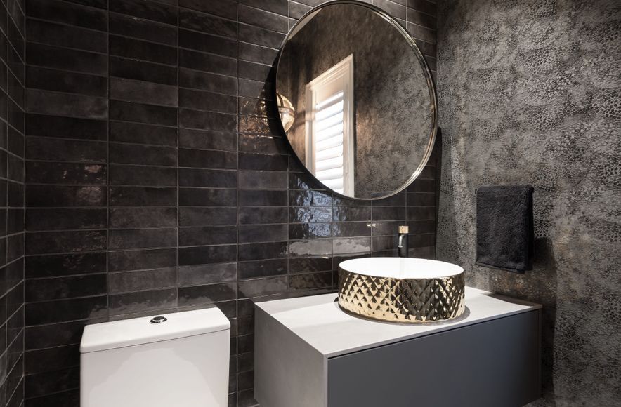 Luxurious Powder Room and Laundry