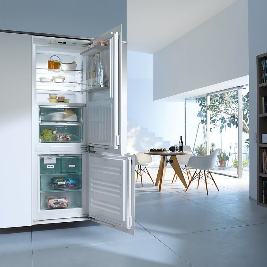 Integrated Fridge Freezer With Ice Maker by Miele 