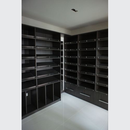 Metro Custom Woodgrain Melamine Shoe Shelving