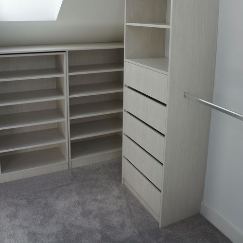 Metro Washed Oak Melamine Wardrobe