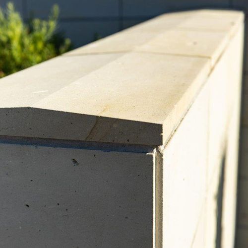 Natural Awa Wall With Angled Capping