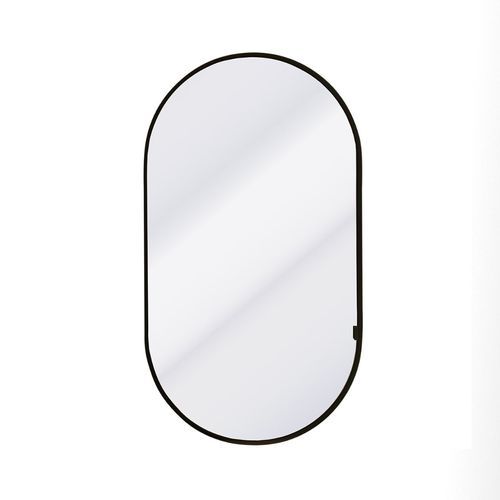 Code Oval Black Mirror Cabinet