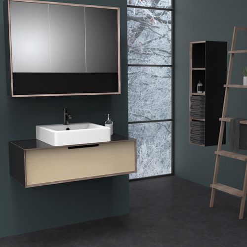 Ply25 900 1 Drawer Vanity