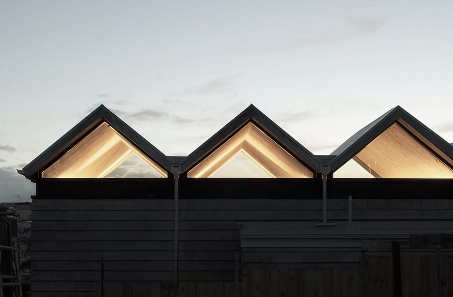 Poured Pleats: reviving the gable form