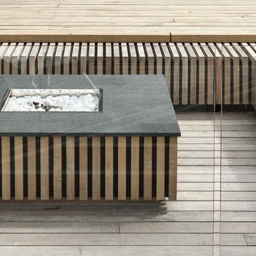Rhode Island Outdoor Fireplace