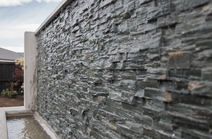 Rock Wall Water Feature