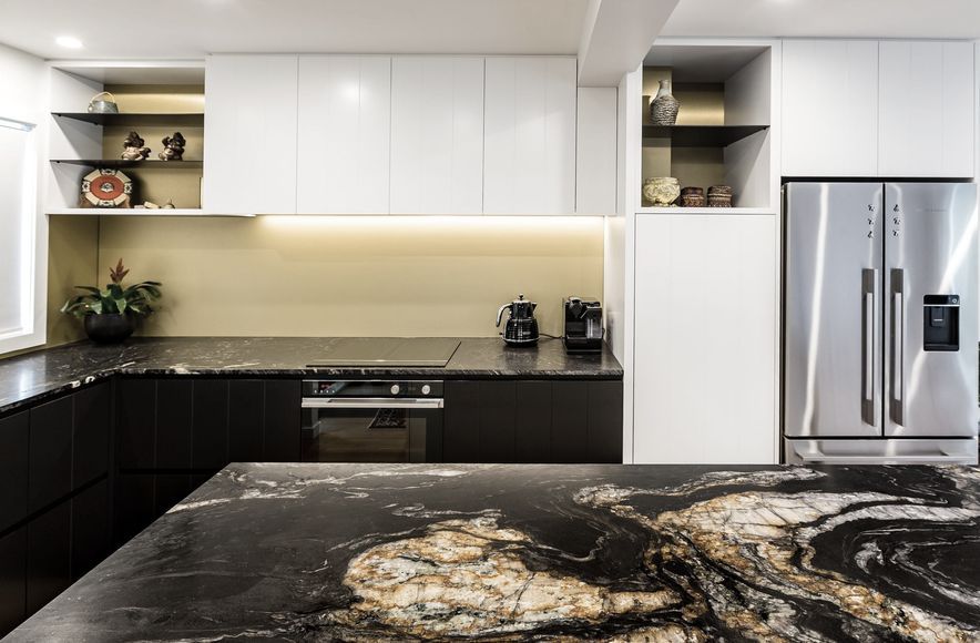Matt Finish Glass Kitchen 