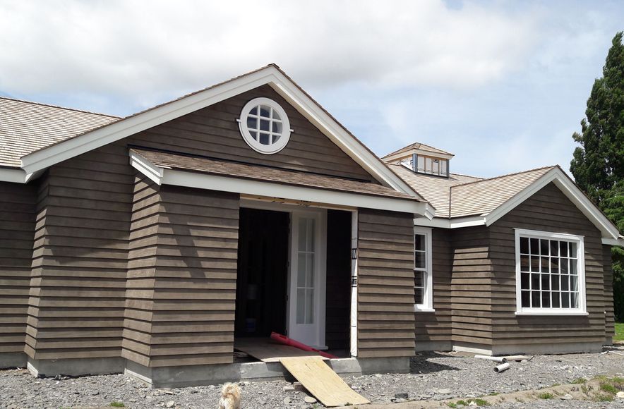 Stained Accoya Weatherboards and Joinery