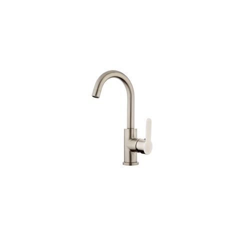 Stainless Gooseneck Basin Mixer 