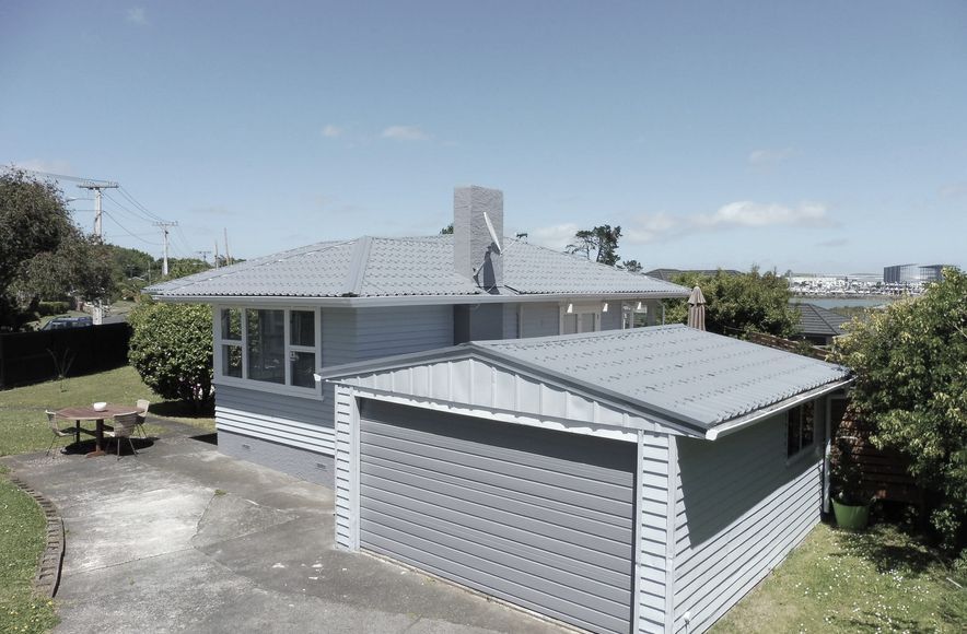 Suburban Blue House