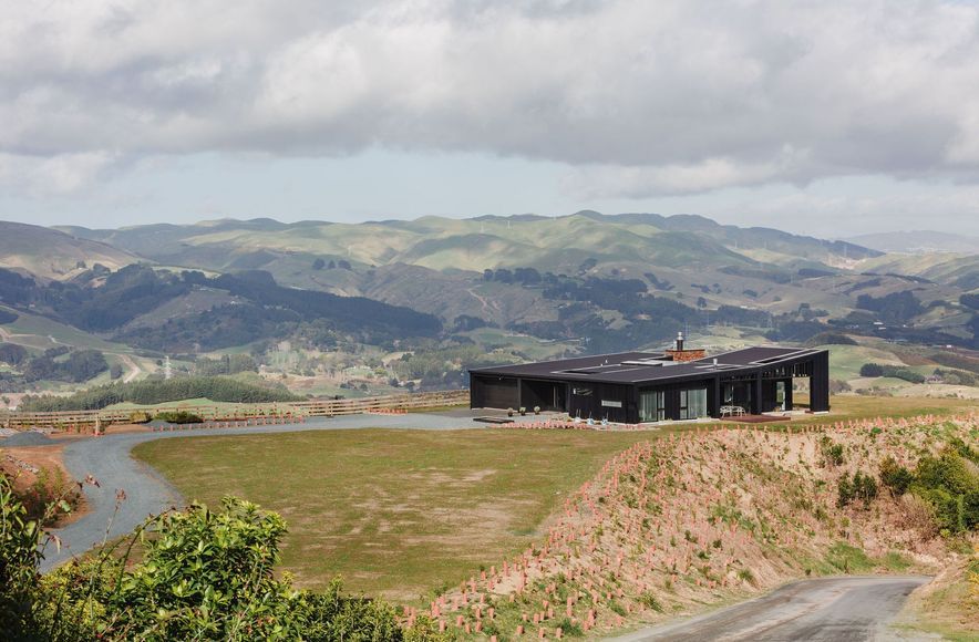 The Aluminum Black House at Pahutahanui