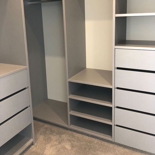 Urban Silver Haze Melamine Wardrobe