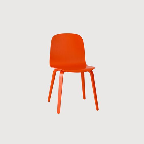 Visu Wood Base Timber Cafe Chair by Muuto