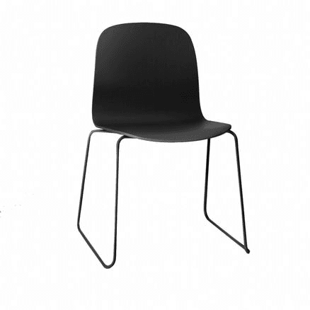 Visu Chair With Sled Base - Fabric
