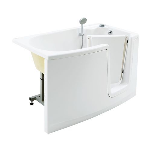 Bathtub with Inward Opening Door and Mixer