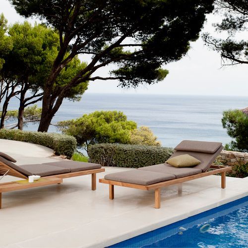 Vis-a-vis Sun Lounger by Tribu