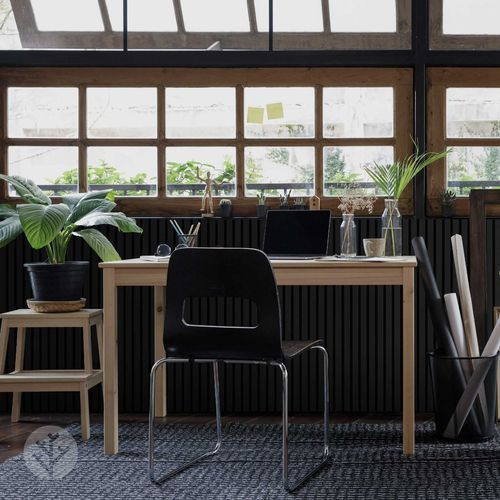 Black Colour Acoustic Slat Wall Panels