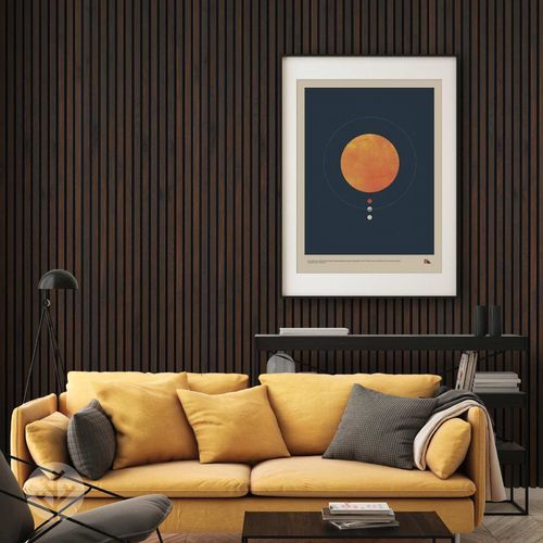 Smoked Oak Acoustic Slat Wood Wall Panels