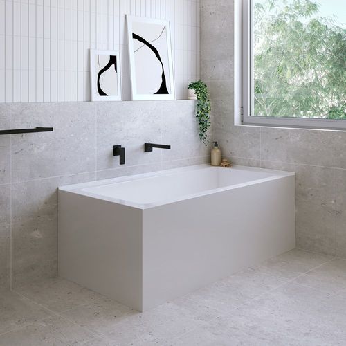 Sentor Acrylic Corner Bath with Overflow