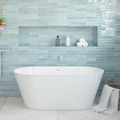 Austin Freestanding Acrylic Bath with Overflow