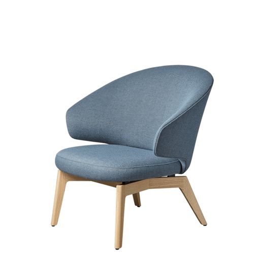 Let Lounge Chair Wooden Legs by Fritz Hansen