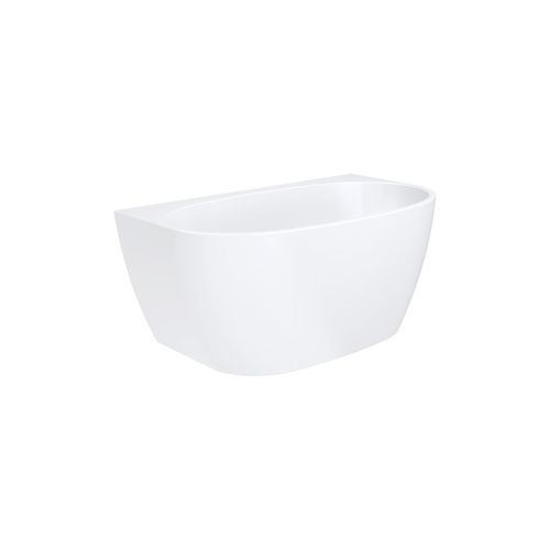 Keeto Back-To-Wall Acrylic Bath, 1500mm