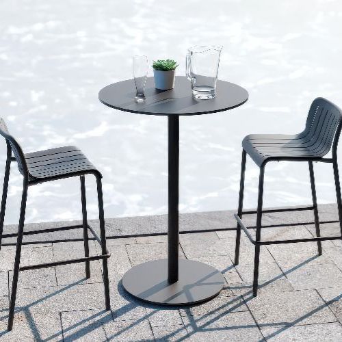 Roku Solara Compact Laminate High Bar Table
