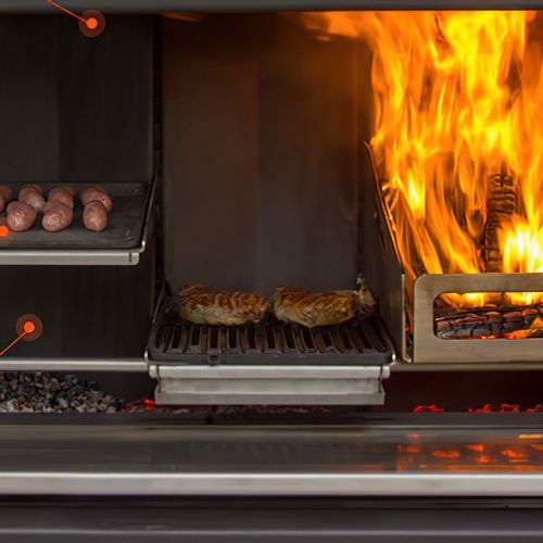Escea EK Series Outdoor Fireplace Kitchen
