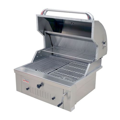 Grandfire Deluxe 30" Built In SS Charcoal BBQ