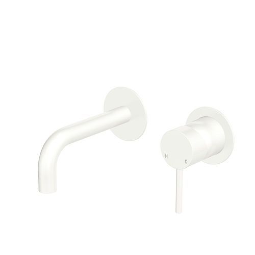 Kaya 130mm Basin/Bath Wall Mixer Set, Round Plate