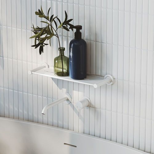 Kaya Wall Basin/Bath Mixer Set, Round Plates