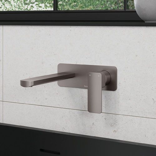 Tono Basin/Bath Wall Mixer Set, Rectangular Plate