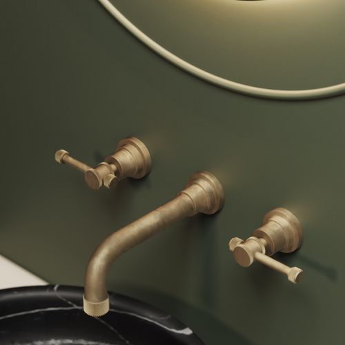 Arena 3 Hole Wall Mount Basin Mixer