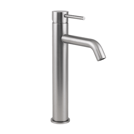 Mira Brushed Nickel Tall Basin Mixer