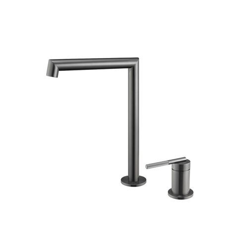 Caddence Split Type Basin Mixer Gun Metal Grey