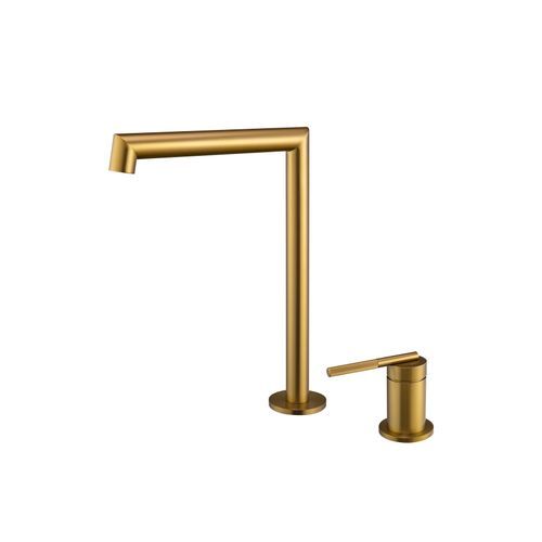Caddence Split Type Basin Mixer Brushed Brass