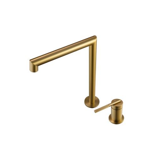 Caddence Split Type Basin Mixer Brushed Brass