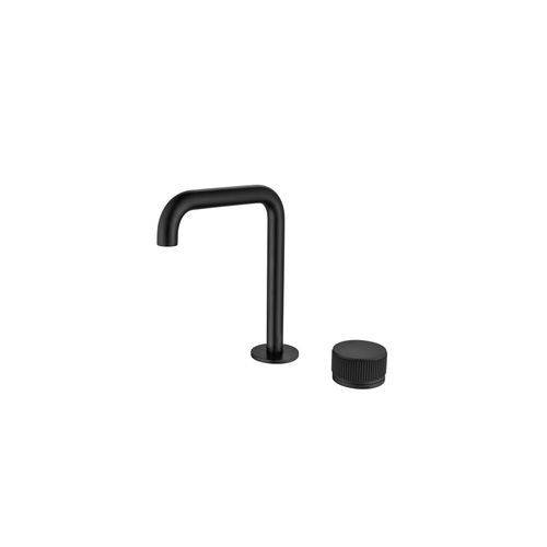 Mica Fluted Soft-Square Hob Basin Mixer