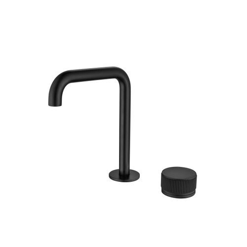 Mica Fluted Soft-Square Hob Basin Mixer