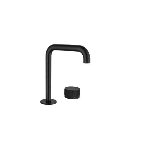 Mica Fluted Soft-Square Hob Basin Mixer