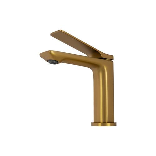 Rushy Basin Mixer Brushed Brass